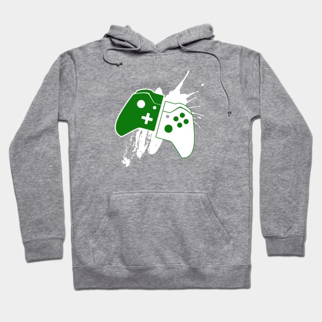 Xbox Control Paint Splash Hoodie by damienmayfield.com